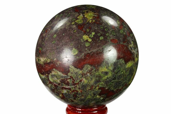 Polished Dragon's Blood Jasper Sphere - South Africa #146090